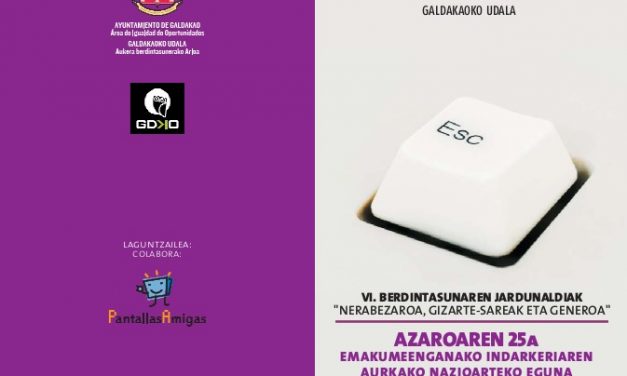 Jornadas sobre «Adolescencia, Redes Sociales y Género» en Galdakao (Vizcaya)