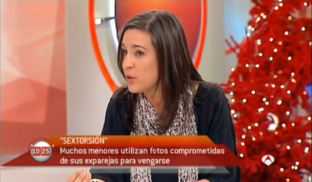 Ofelia Tejerina habla sobre el sexting y otros problemas de la imagen, en Antena3