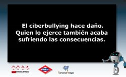 Campaña contra el ciberbullying en Metro Madrid