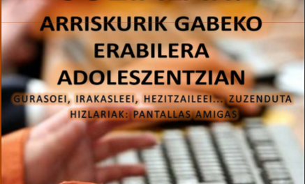 Mancomunidad de Lea-Artibai organiza con PantallasAmigas unas jornadas sobre uso seguro de las redes sociales en la adolescencia (29 y 30 de noviembre