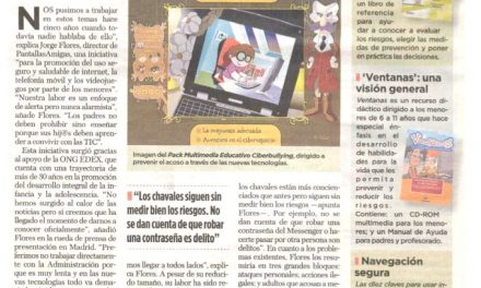 Padres e hijos concienciad@s ante los riesgos de Internet [La Gaceta de los Negocios]