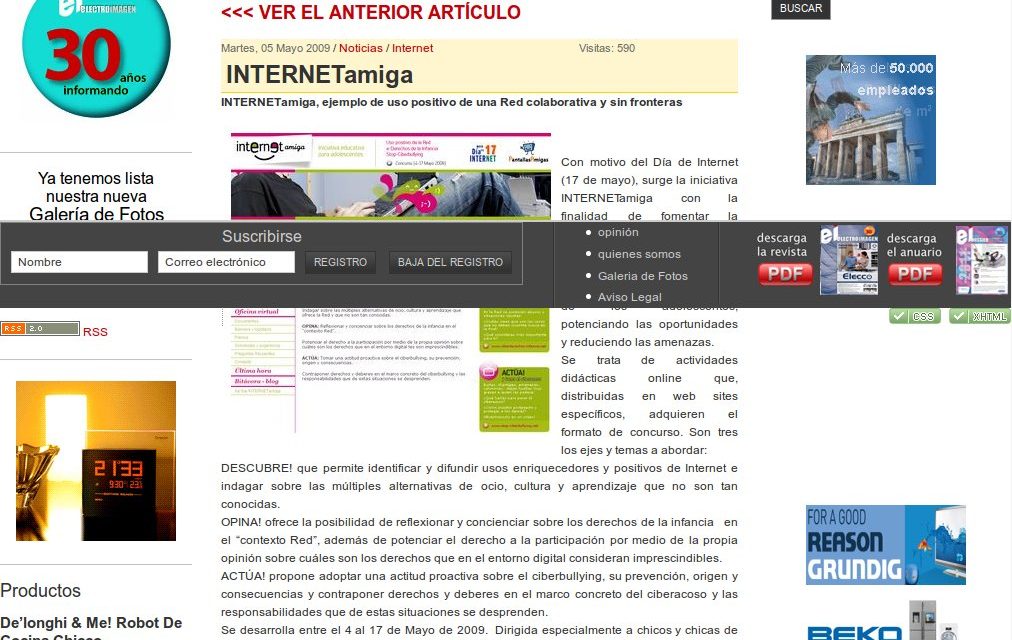INTERNETamiga, ejemplo de uso positivo de una Red colaborativa y sin fronteras [Electro-imagen.com]