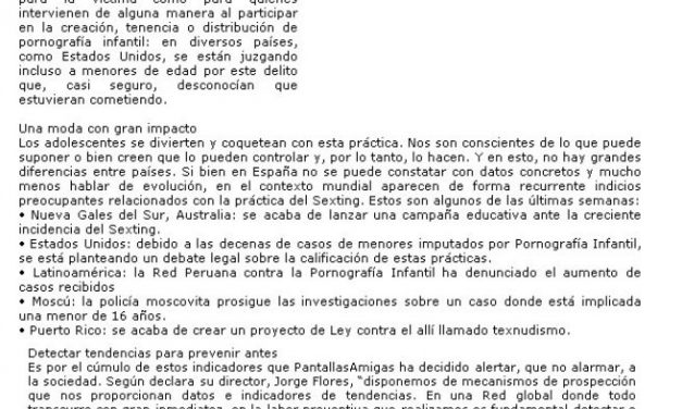 Alerta ante el aumento de casos de sexting entre adolescentes [Andalucia24horas.com]