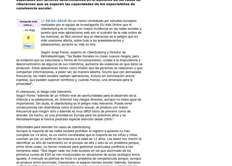 El aumento del ciberbullying requiere medidas inmediatas [Infonos.com]