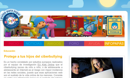 Protege a tus hijos del ciberbullying [MundoPocoyo.com]