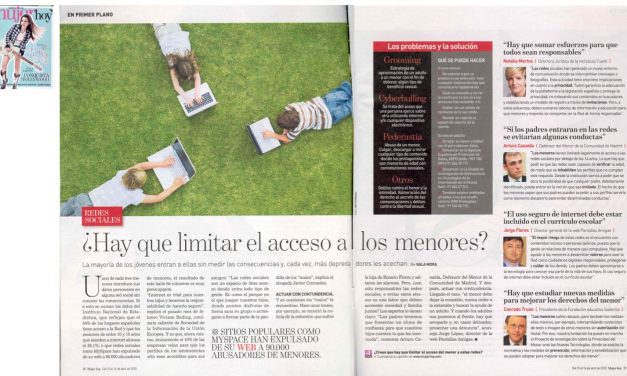 Redes sociales: ¿hay que limitar el acceso a los menores? [Mujer Hoy]