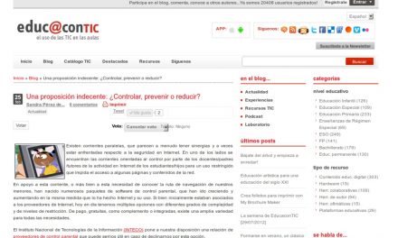 Una proposición indecente: ¿Controlar, prevenir o reducir? [EducaConTIC.es]