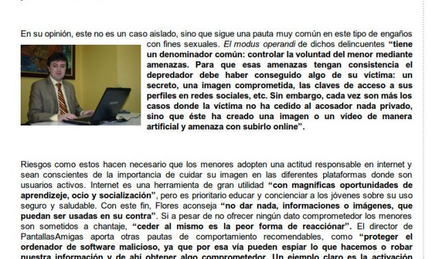 «Los padres deben acercarse a las tecnologías para comprender mejor la vida digital de sus hijos» [Cantabria24horas.com]
