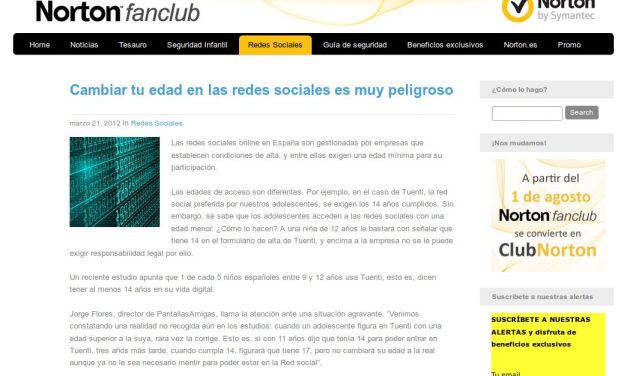 Tu edad en las redes sociales: los riesgos [Norton Fanclub]