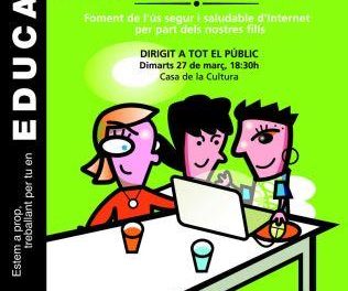 Fomento del uso seguro y saludable de Internet por parte de nuestros hijos. Charla en Catarroja el martes 27 de marzo