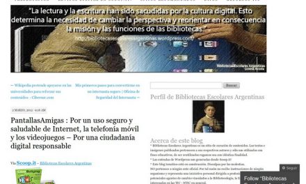 PantallasAmigas: Por un uso seguro y saludable de Internet, la telefonía móvil y los videojuegos – Por una ciudadanía digital responsable [Bibliotecas Escolares Argentinas]