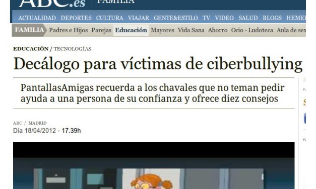 Decálogo para víctimas del ciberbullying [ABC.es]