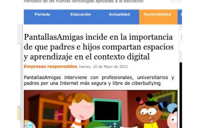 PantallasAmigas incide en la importancia de que padres e hijos compartan espacios y aprendizaje en el contexto digital [Aula y +]