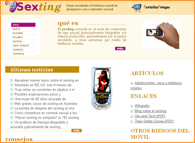 Captura de Sexting.es