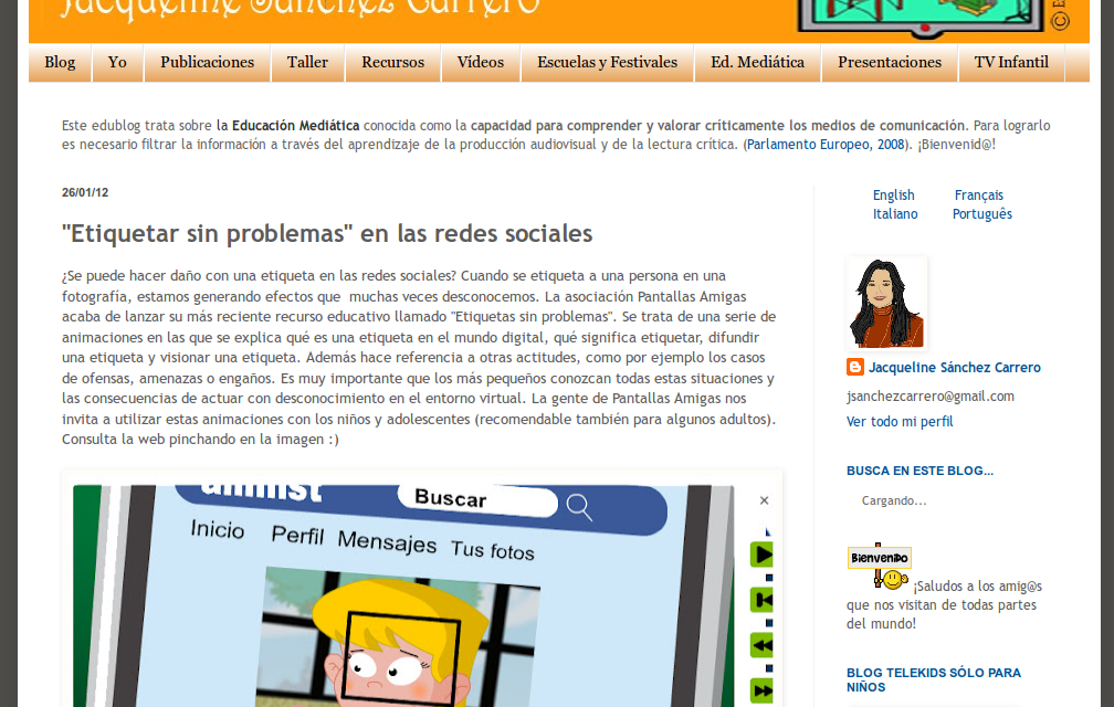 «Etiquetar sin problemas» en las redes sociales [Telekids]