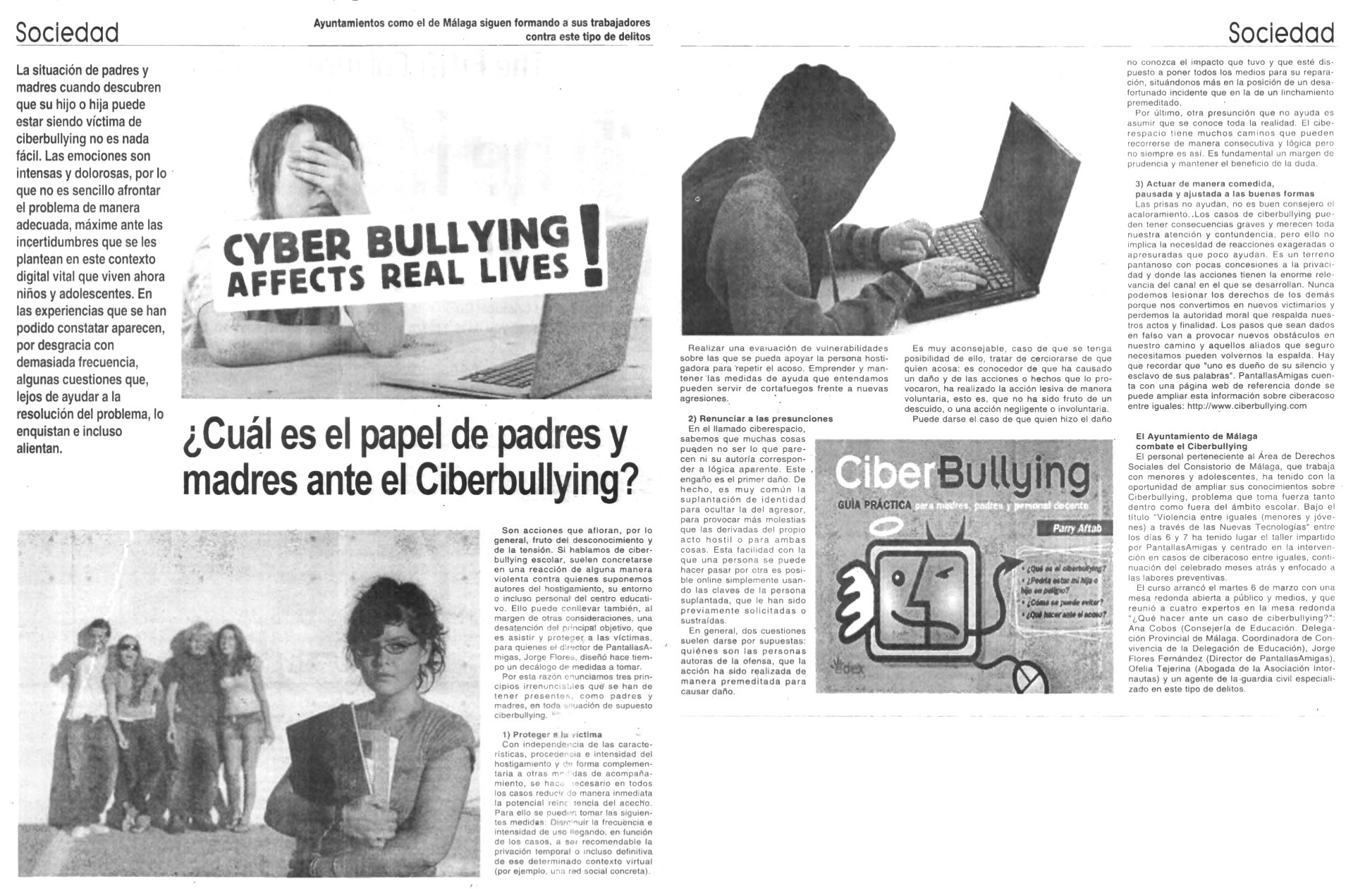 ¿Cuál es el papel de madres y padres ante el Ciberbullying?