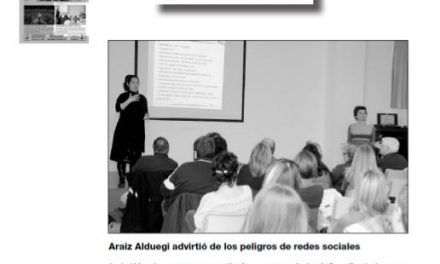 Araiz Zalduegi advirtió de los peligros de redes sociales [Ciudad de Alcoy]