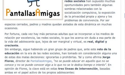 PantallasAmigas fomenta la interacción entre padres e hijos en el aprendizaje digital [TICPYMEs.es]