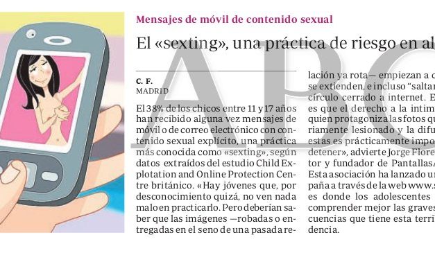 El «sexting», una práctica de riesgo en alza [ABC]