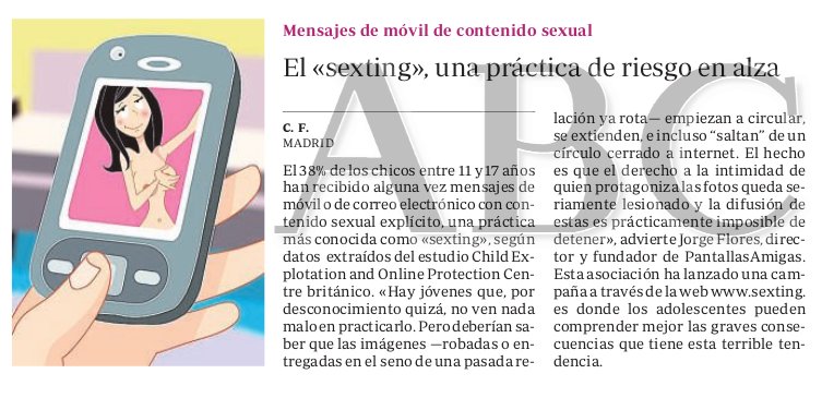 El sexting, una práctica de riesgo en alza