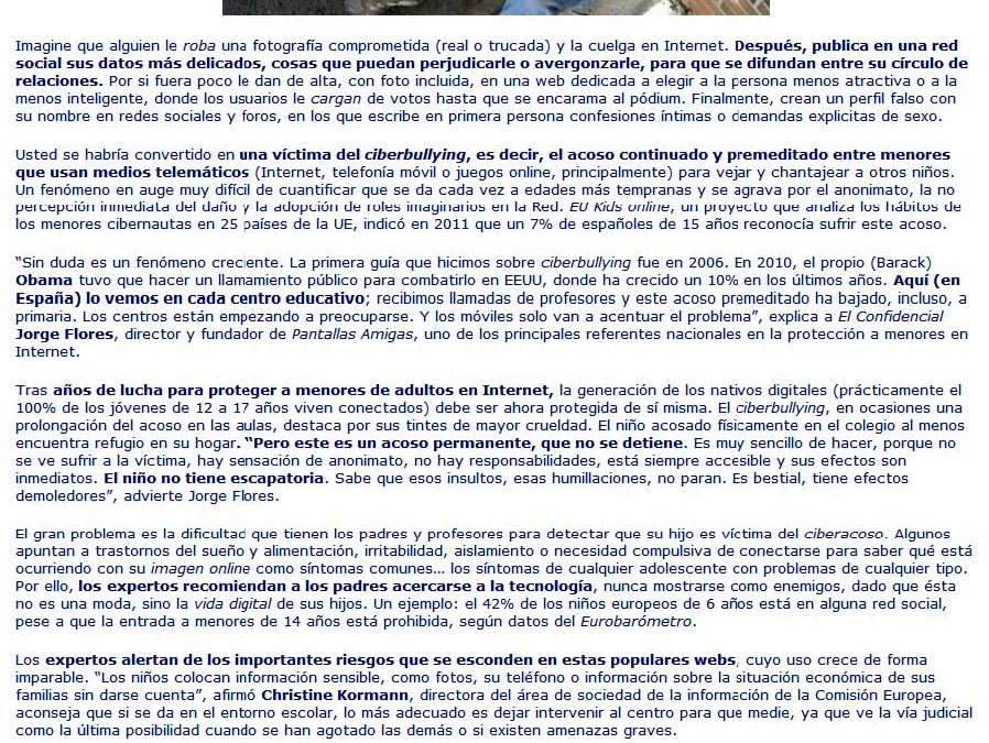 Claves para defender a tus hijos del acoso en la Red [Belt.es]