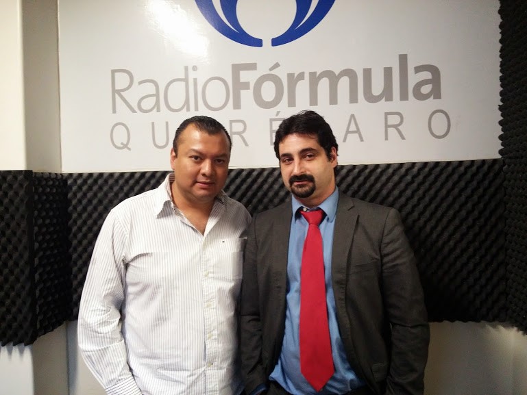 Edgar Martín Ríos presentador del noticiero Radio Fórmula de Querétaro