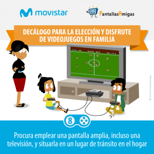 Decálogo para la elección y disfrute de videojuegos en familia - PantallasAmigas - Movistar -08