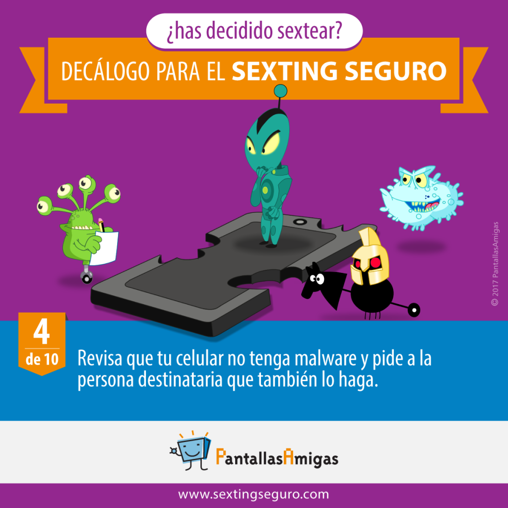 Revisa que tu celular no tenga malware y pide a la persona destinataria que también lo haga.