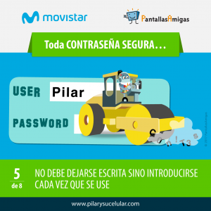 Movistar PantallasAmigas Clave contraseña segura 5