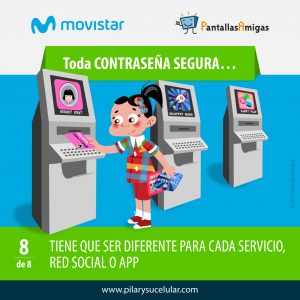 Movistar PantallasAmigas Clave contraseña segura 8