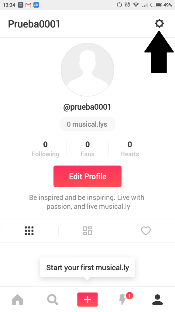 musical.ly eliminar borrar cuenta 2