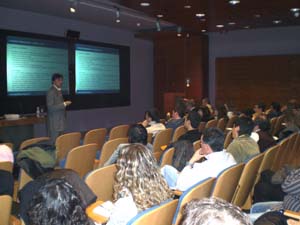 Jorge Flores Fernández en las jornadas del proyecto Dédalo