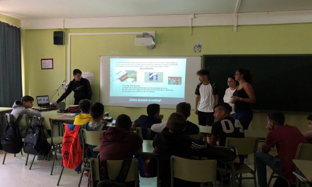 Cibermaganers en el Colegio IES El Batán, Las Palmas de Gran Canaria