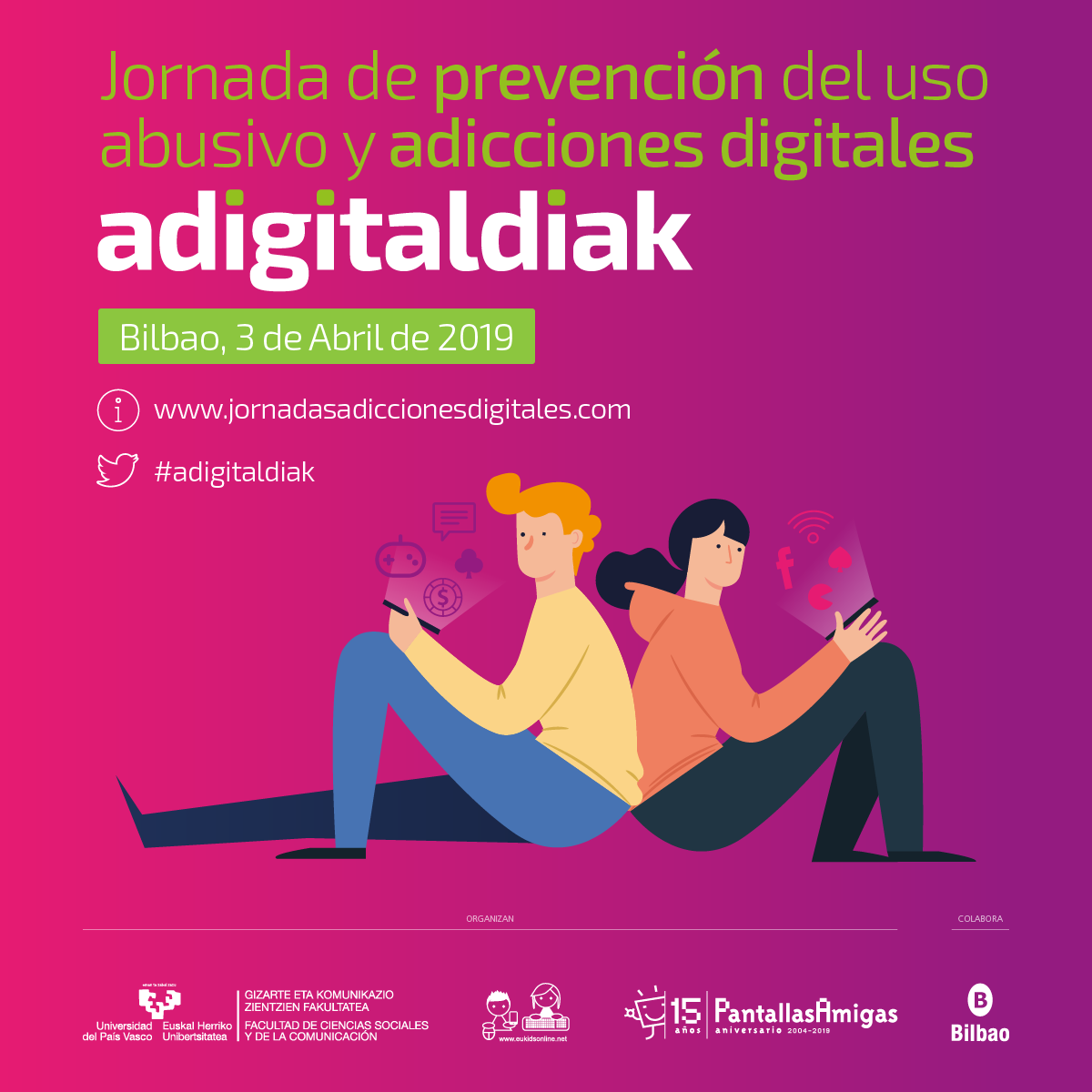 Jornadas de prevención del uso abusivo y adicciones digitales, Adigitaldiak
