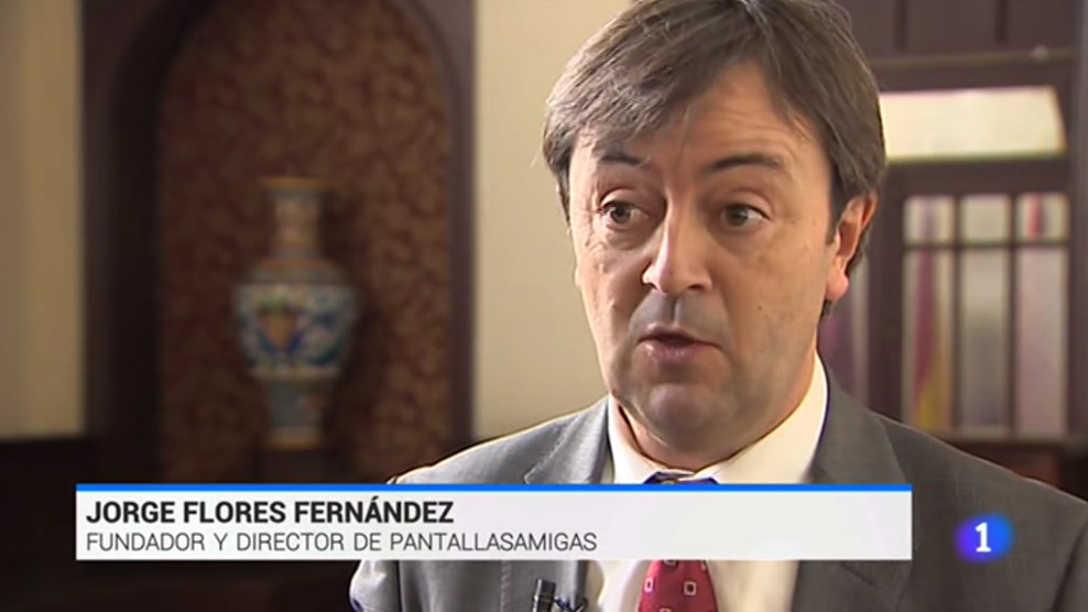 Jorge Flores habla sobre la adicción a los videojuegos en el Telediario, de TVE