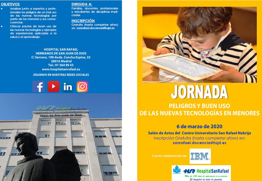 Cibermanagers, aprendizaje-servicio para el bienestar y la ciudadanía digital en la Jornada “Peligros y buen uso de las nuevas tecnologías en menores”
