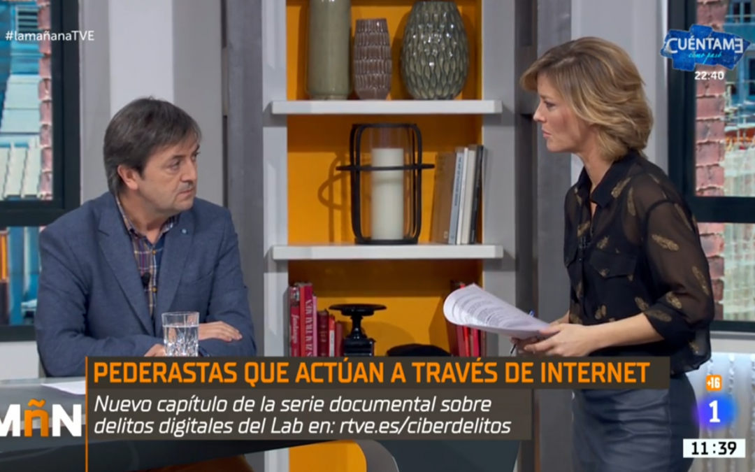 Jorge Flores trata el tema del grooming, ciberacoso sexual a menores en La Mañana de RTVE