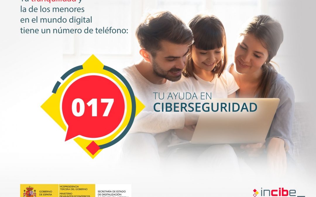 Teléfono de ayuda en Ciberseguridad de INCIBE 017