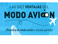 ¡Practica el modo avión!