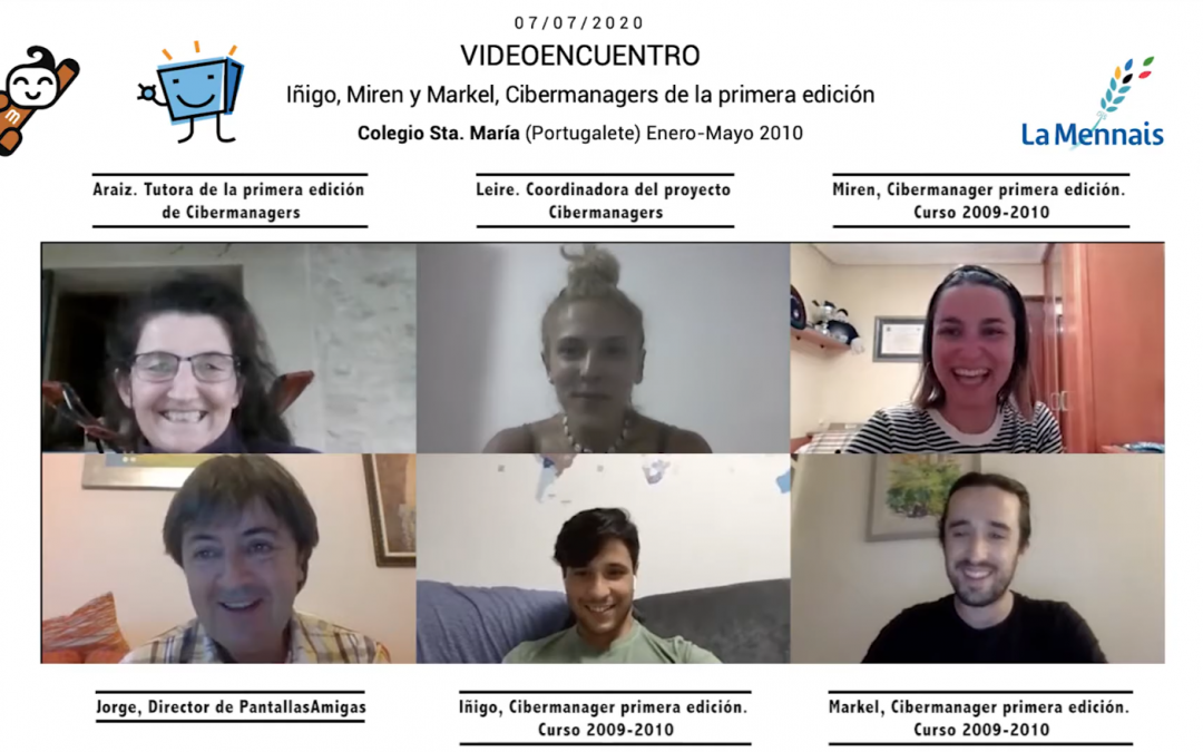 Los Cibermanagers Iñigo, Miren y Markel, se reencuentran 10 años después de su experiencia