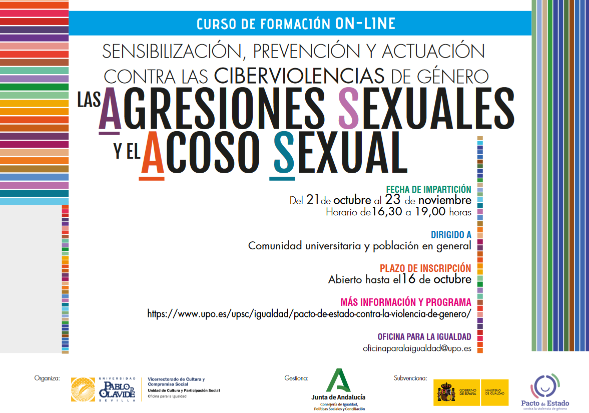 Sensibilización, prevención y actuación contra las ciberviolencias de género, las agresiones sexuales y el acoso sexual