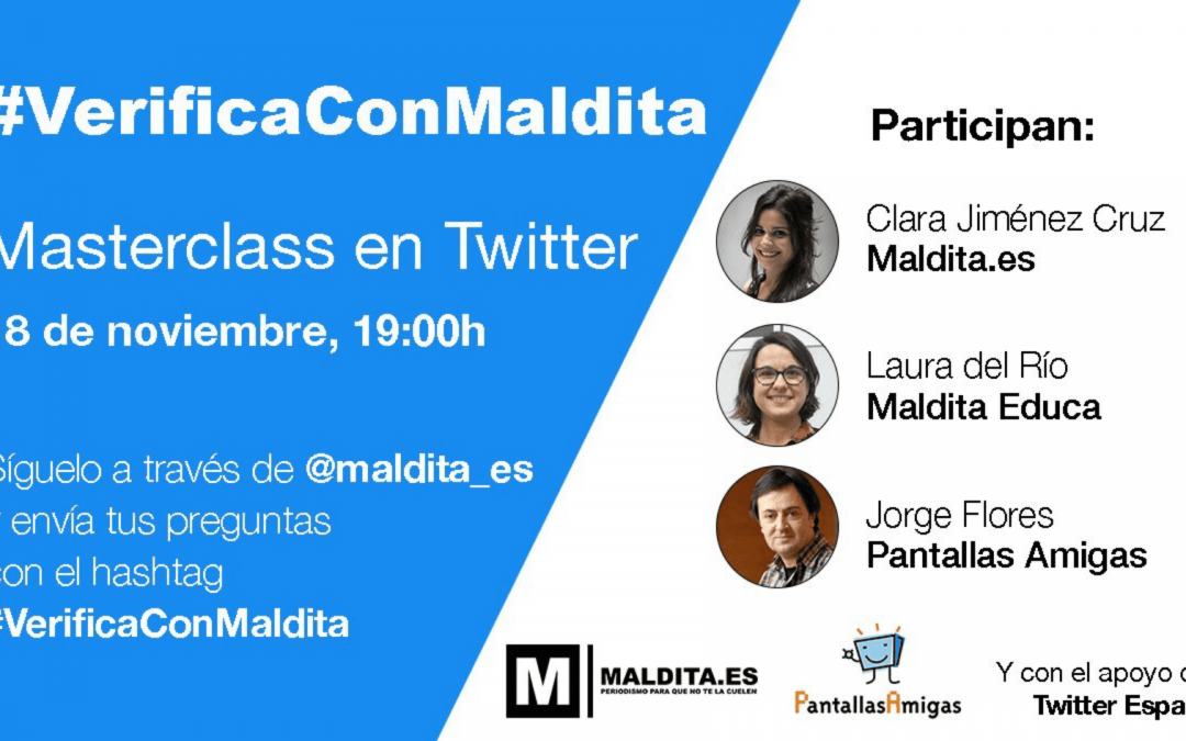 Masterclass #VerificaConMaldita para promover el pensamiento crítico y combatir la desinformación