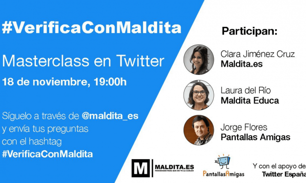 Masterclass #VerificaConMaldita para promover el pensamiento crítico y combatir la desinformación