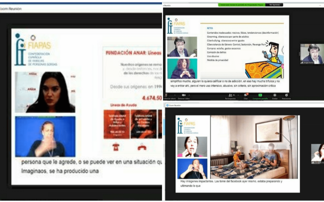 Formación para las familias y profesionales de FIAPAS para el uso saludable de Internet