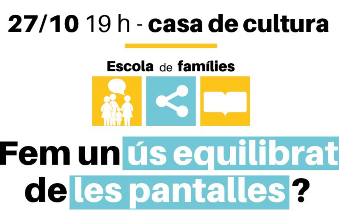 Escuela de Familias. Equilibrio Digital y prevención de adicciones a Redes Sociales y Videojuegos