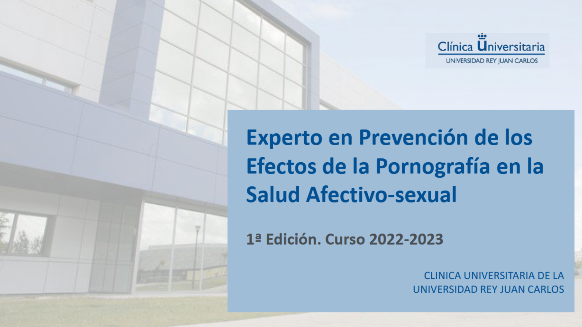 Curso Experto/a en Prevención de los Efectos de la Pornografía en la Salud Afectivo-sexual