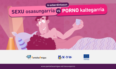SEXU osasungarria vs PORNO kaltegarria