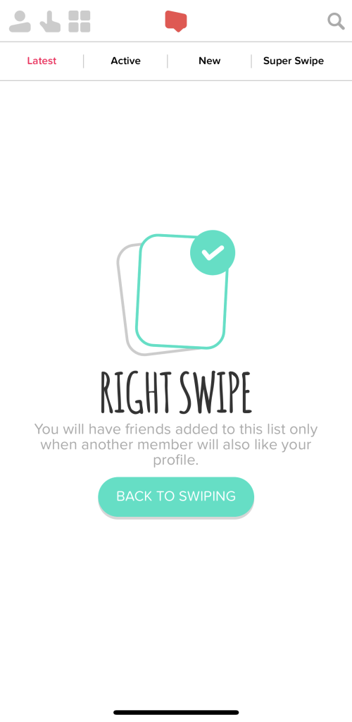 SpotAFriend Swipe estilo Tinder