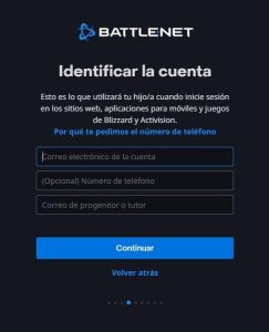 Battle.net - Cuenta Control Parental