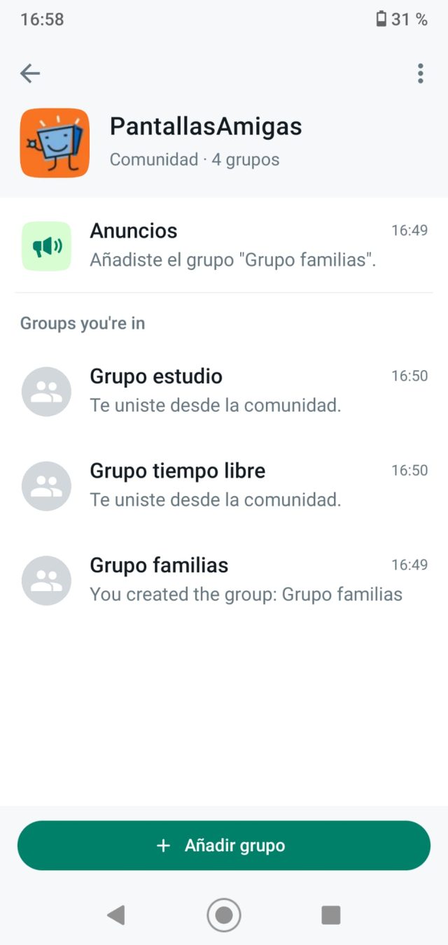 Comunidades WhatsApp